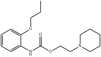 (2-Propoxyphenyl)carbamic acid 2-piperidinoethyl ester Struktur