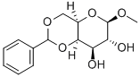 METHYL-4,6-O-BENZYLIDEN-BETA-D-GALACTOPYRANOSIDE Struktur