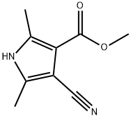 METHYL 4-CYANO-2,5-DIMETHYLPYRROLE-3-CARBOXYLATE Struktur