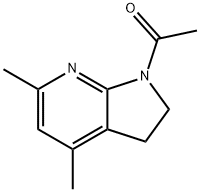 1H-Pyrrolo[2,3-b]pyridine,  1-acetyl-2,3-dihydro-4,6-dimethyl-  (9CI) Struktur