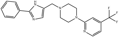 PIPERAZINE, 1-[(2-PHENYL-1H-IMIDAZOL-4-YL)METHYL]-4-[4-(TRIFLUOROMETHYL)-2-PYRIDINYL]- Struktur