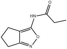 Propanamide,  N-(5,6-dihydro-4H-cyclopent[c]isoxazol-3-yl)- Struktur