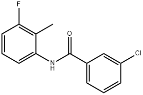 3-chloro-N-(3-fluoro-2-methylphenyl)benzamide Struktur