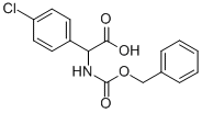 2-([(BENZYLOXY)CARBONYL]AMINO)-2-(4-CHLOROPHENYL)ACETIC ACID Struktur