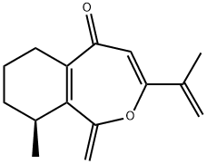 (9S)-6,7,8,9-Tetrahydro-9-methyl-1-methylene-3-(1-methylvinyl)-2-benzoxepin-5(1H)-one Struktur