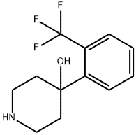 4-[2-(TRIFLUOROMETHYL)PHENYL]-4-PIPERIDINOL Struktur