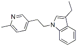 3-Ethyl-1-[2-(6-methylpyridin-3-yl)ethyl]-1H-indole Struktur