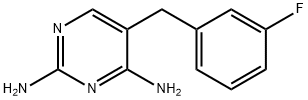 2,4-Diamino-5-(3-fluorobenzyl)pyrimidine Struktur