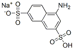 sodium hydrogen 4-aminonaphthalene-2,7-disulphonate Struktur