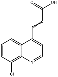 3-(8-CHLOROQUINOLINE-4-YL)ACRYLIC ACID Struktur