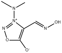 3-(Dimethylamino)-4-[(hydroxyimino)methyl]sydnone Struktur