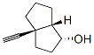 1-Pentalenol, 3a-ethynyloctahydro-, (1alpha,3abeta,6abeta)- (9CI) Struktur