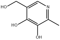 3,4-Dihydroxy-2-methylpyridine-5-methanol Struktur