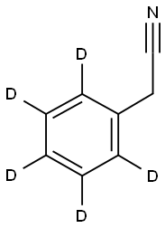 PHENYL-D5-ACETONITRILE Struktur