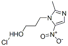 2-methyl-5-nitro-1H-imidazole-1-propanol monohydrochloride Struktur