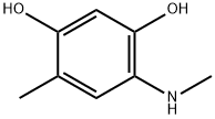 1,3-Benzenediol, 4-methyl-6-(methylamino)- (9CI) Struktur