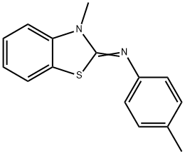 3-METHYL-2-P-TOLYLIMINO-BENZOTHIAZOLINE Struktur