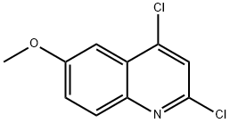 2,4-DICHLORO-6-METHOXYQUINOLINE Struktur