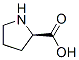 (2R)-pyrrolidine-2-carboxylic acid Struktur