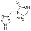 alpha-fluoromethylhistidine Struktur