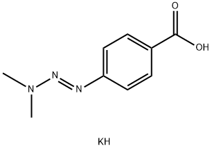 4-(3,3-Dimethyltriazen-1-yl)benzoic acid potassium salt Struktur