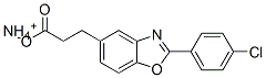 ammonium 2-(4-chlorophenyl)benzoxazole-5-propionate Struktur