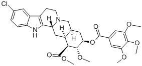 Chloroserpidine Struktur