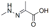 Propanoic acid, 2-(methylhydrazono)- (9CI) Struktur