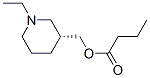 Butanoic acid, [(3R)-1-ethyl-3-piperidinyl]methyl ester (9CI) Struktur