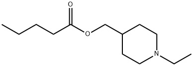 Pentanoic acid, (1-ethyl-4-piperidinyl)methyl ester (9CI) Struktur