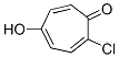 2,4,6-Cycloheptatrien-1-one,  2-chloro-5-hydroxy- Struktur