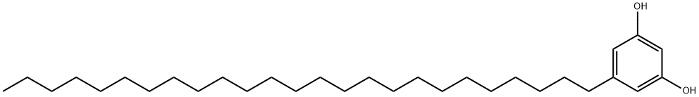 1,3-DIHYDROXY-5-PENTACOSYLBENZEN Struktur