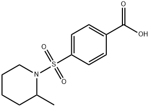 4-[(2-METHYLPIPERIDIN-1-YL)SULFONYL]BENZOIC ACID Struktur