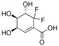 1-Cyclohexene-1-carboxylic acid, 6,6-difluoro-3,4,5-trihydroxy-, (3R,4R,5S)- (9CI) Struktur