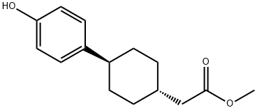 Methyl 2-((1s,4s)-4-(4-hydroxyphenyl)cyclohexyl)acetate Struktur