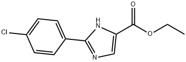 2-(4-CHLORO-PHENYL)-1H-IMIDAZOLE-4-CARBOXYLIC ACID ETHYL ESTER Struktur