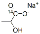 DL-LACTIC ACID-14C SODIUM SALT Struktur