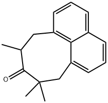 8,8,10-Trimethyl-8,9,10,11-tetrahydro-7H-cycloocta[de]naphthalen-9-one Struktur