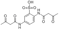 2,5-BIS[(1,3-DIOXOBUTYL)AMINO]BENZENESULFONIC ACID Structure