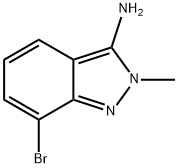 7-Bromo-2-methyl-2H-Indazol-3-amine Struktur