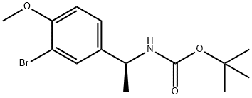 TERT-BUTYL [(1S)-1-(3-BROMO-4-METHOXYPHENYL)ETHYL]CARBAMATE Struktur