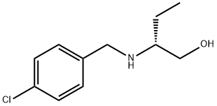 (R)-2-[[(4-Chlorophenyl)methyl]amino]-1-butanol Struktur