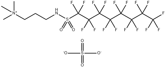 [3-[[(heptadecafluorooctyl)sulphonyl]amino]propyl]trimethylammonium hydrogen sulphate Struktur