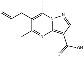 6-Allyl-5,7-dimethylpyrazolo[1,5-a]pyrimidine-3-carboxylic acid Struktur