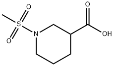 1-METHANESULFONYL-PIPERIDINE-3-CARBOXYLIC ACID Struktur