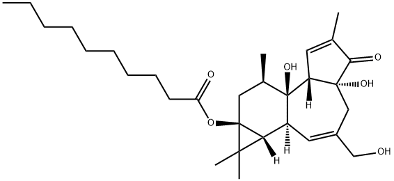 12-deoxyphorbol-13-decanoate Struktur