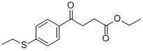 ETHYL 4-(4-ETHYLTHIOPHENYL)-4-OXOBUTYRATE Struktur