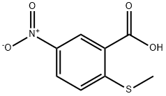 2-Methylthio-5-nitrobenzoic acid Struktur