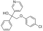 2-(4-CHLOROPHENOXY)-1-PHENYL-1-(3-PYRIDINYL)ETHANOL Struktur