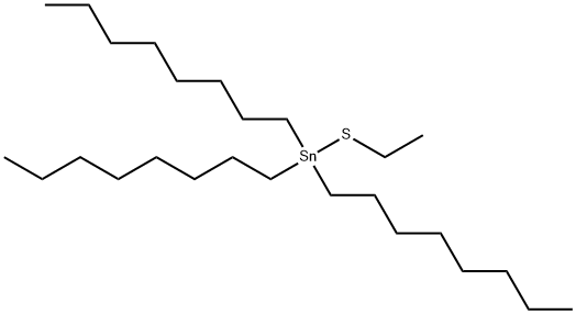 (Ethylthio)trioctylstannane Struktur